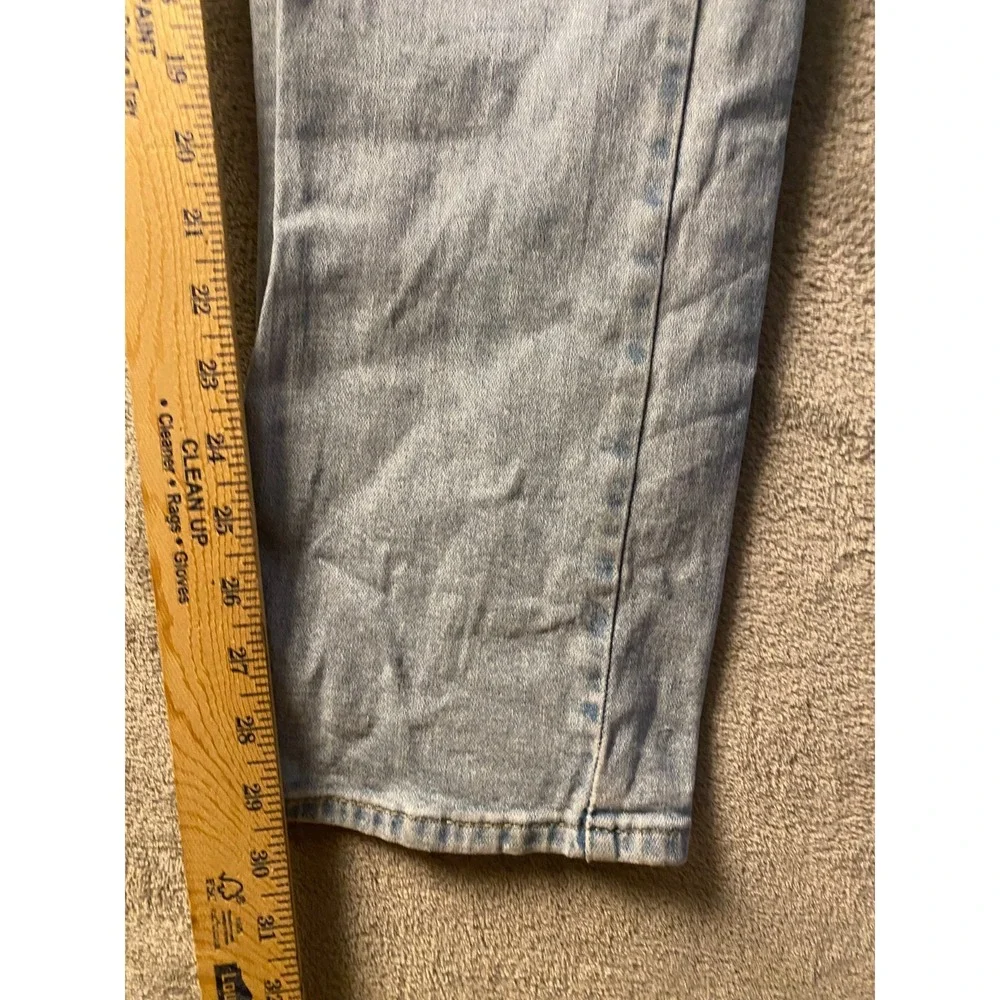 Levi's 510 Jeans Mens 38x32 Light Wash Skinny Fit Denim Blue Faded Casual